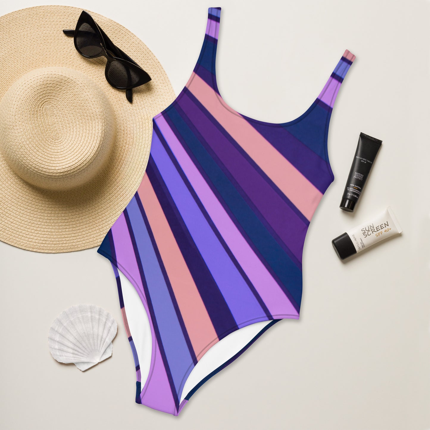 Swimsuit, purple