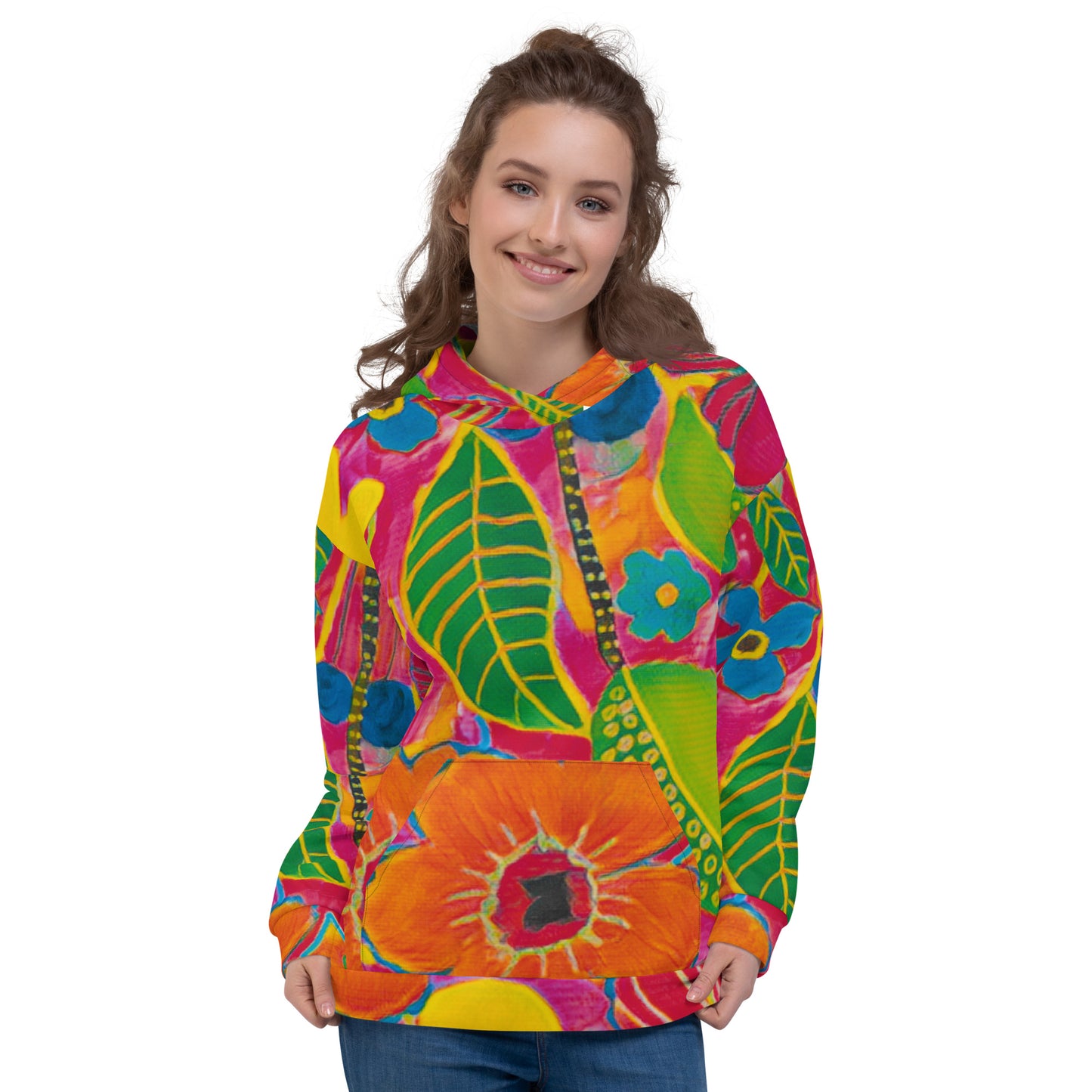 Fitness Hoodie< fantasy Flowers