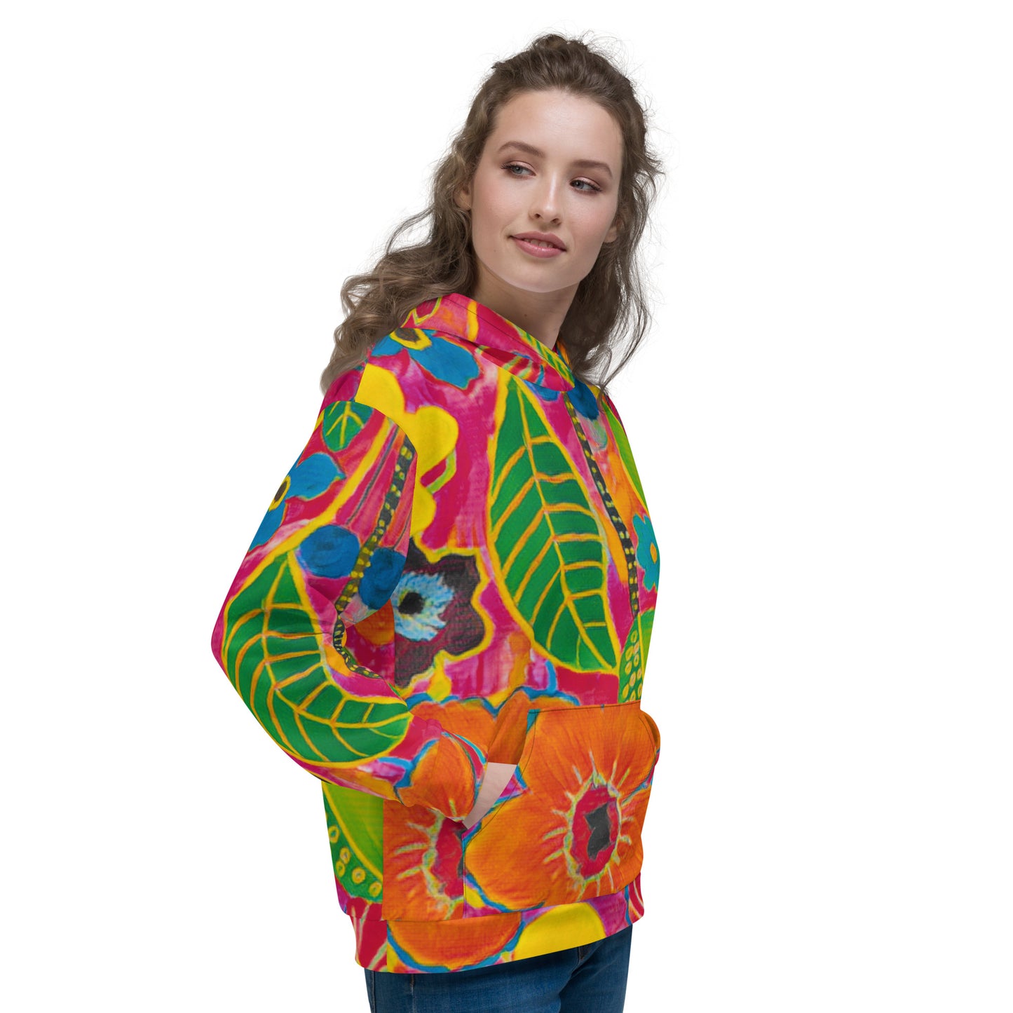 Fitness Hoodie< fantasy Flowers