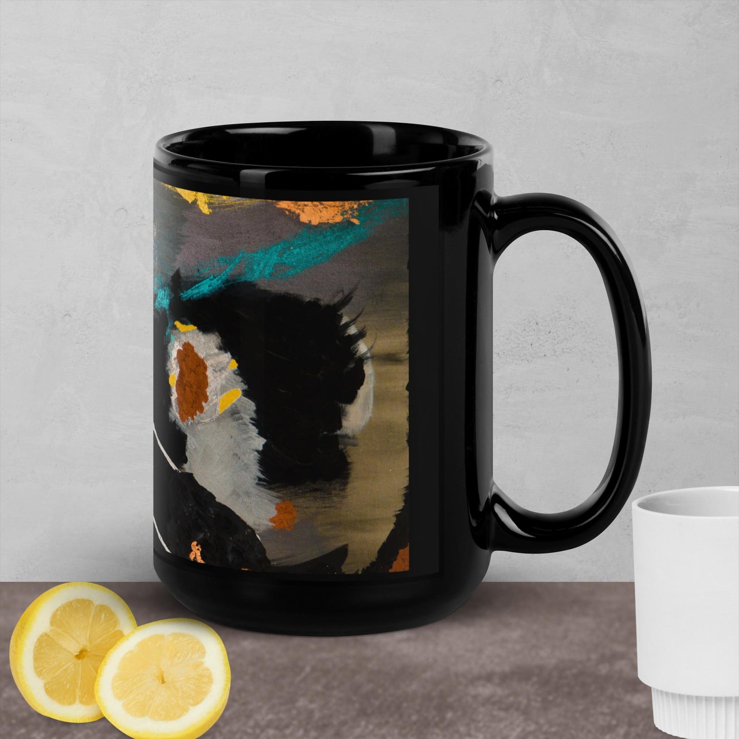 House accents Black Glossy Mug