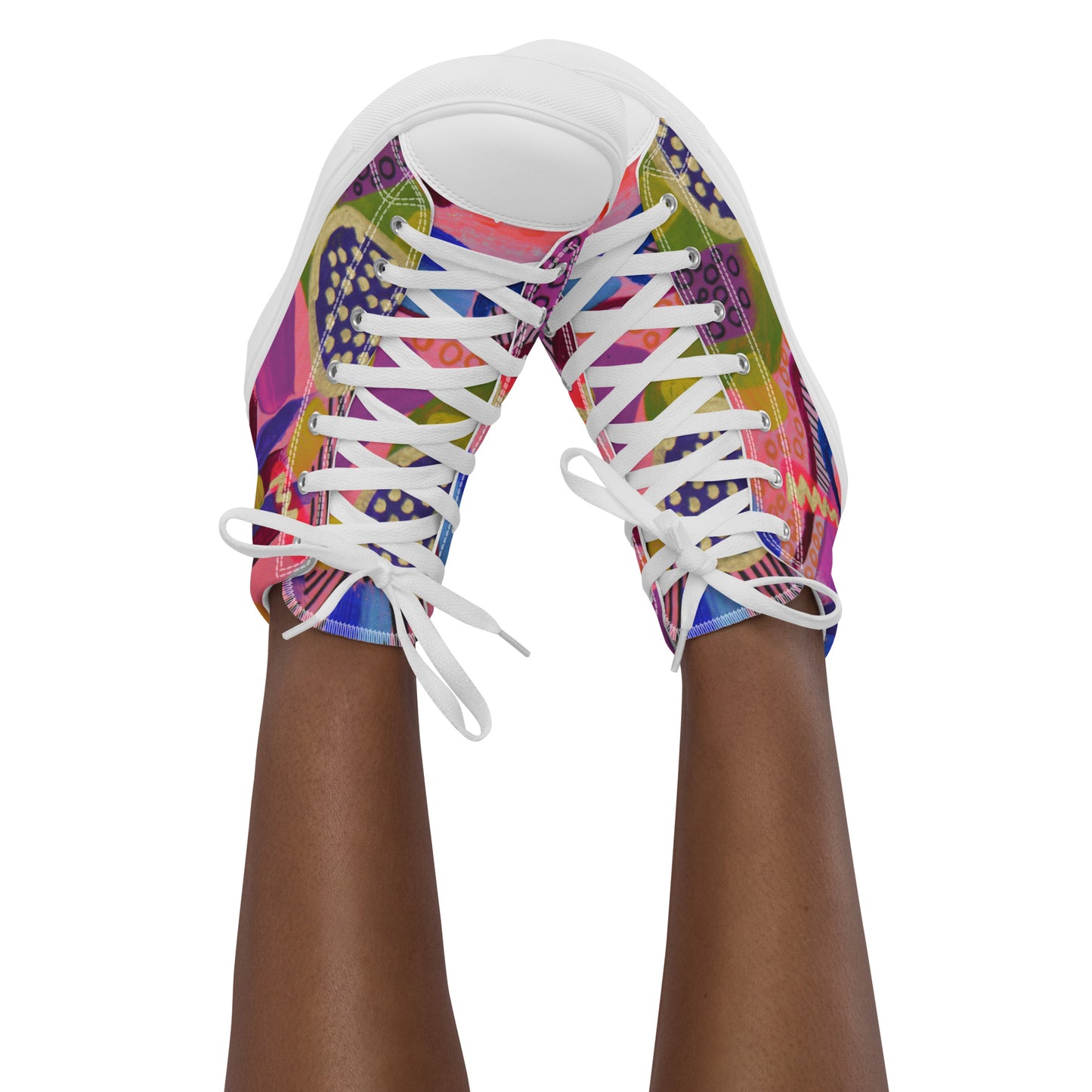 Womens Abstract Art Sneakers