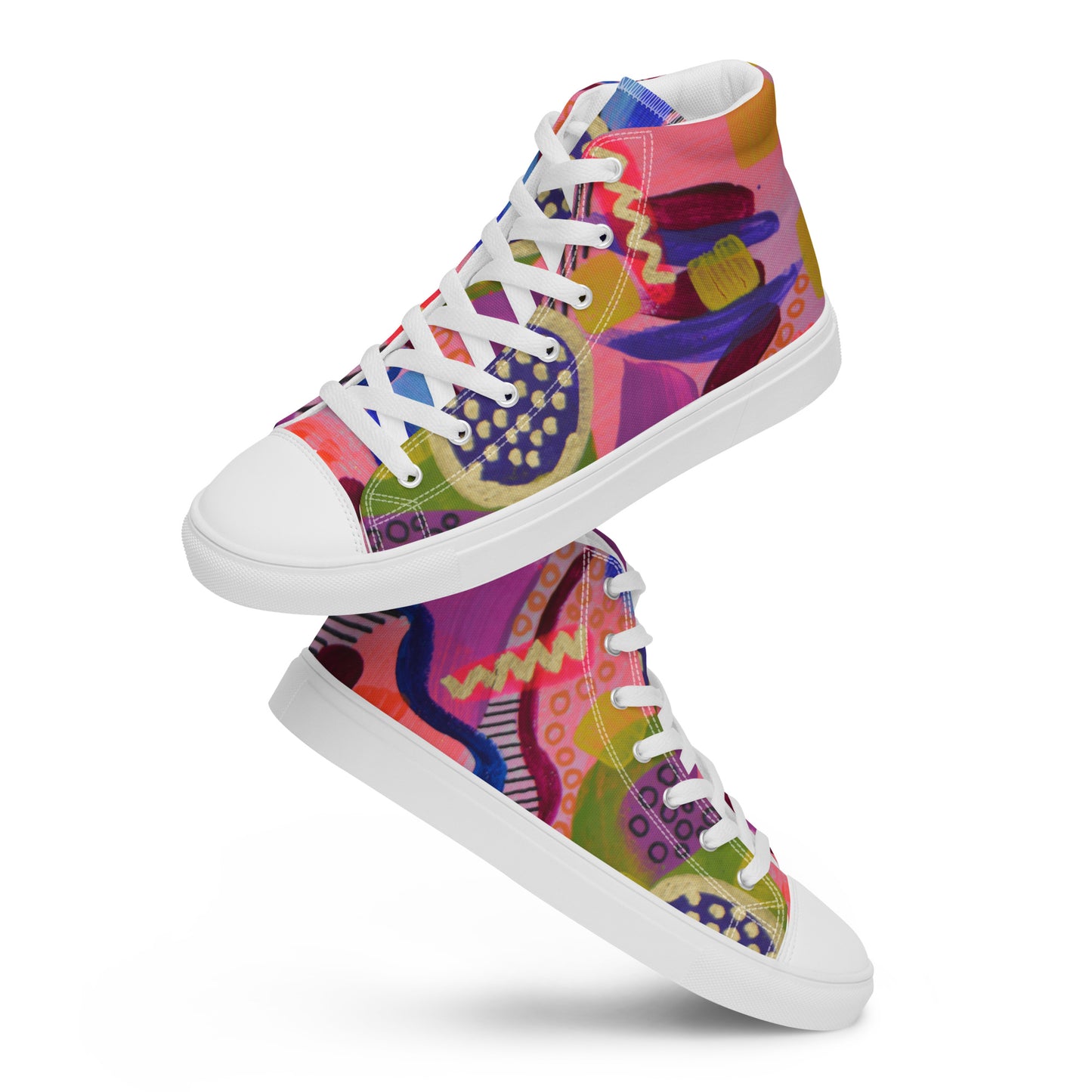 Womens Abstract Art Sneakers