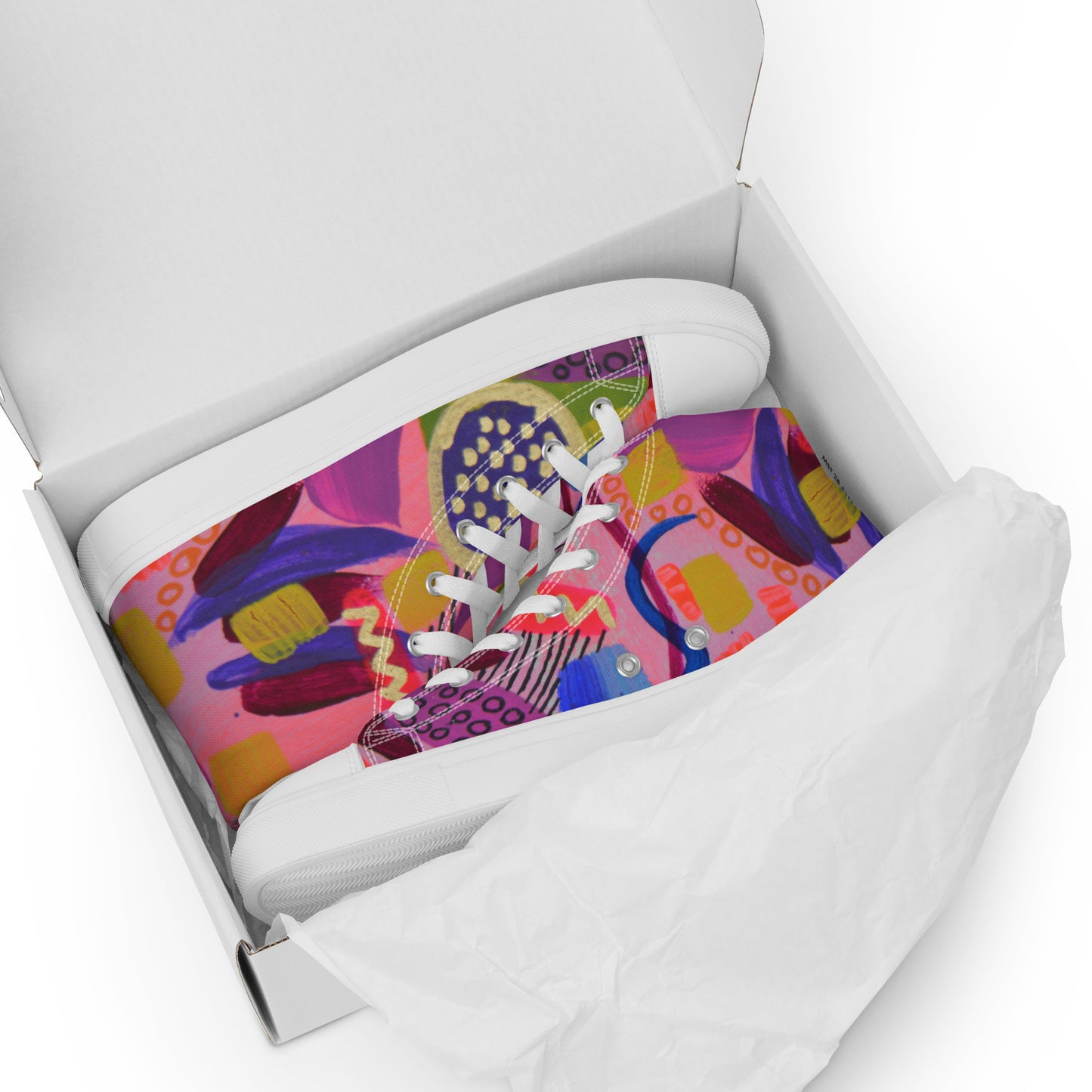 Womens Abstract Art Sneakers